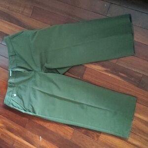 Size 14 olive stretch capris Liz Claiborne